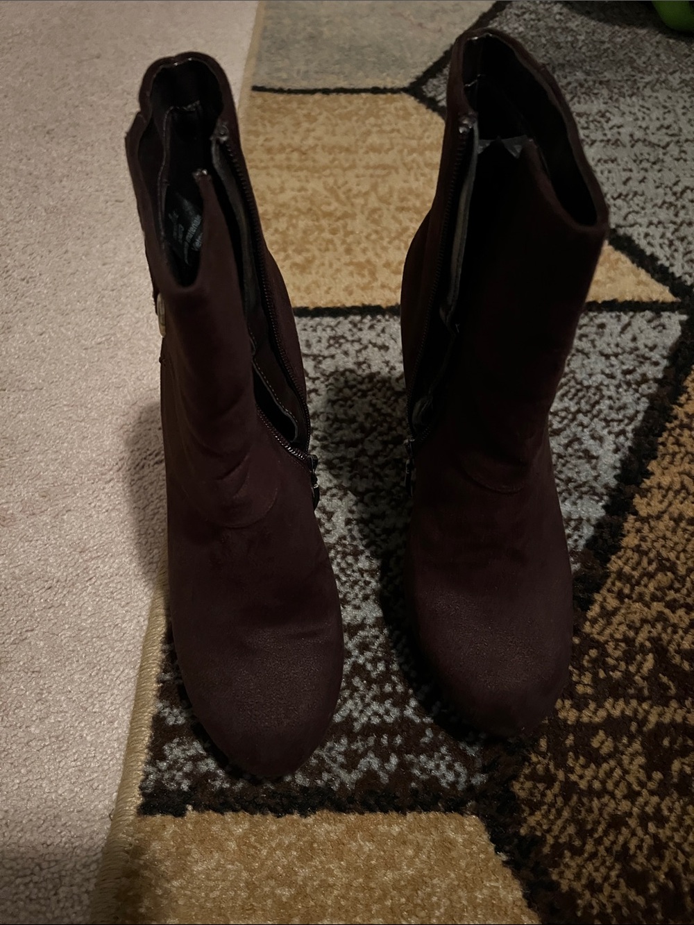 Limelight Dark Brown Mid-Calf Heeled Boots